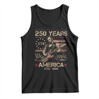 Abraham Lincoln Playing Guitar 250th Anniversary Tank Top 250 Years 1776 2026 4th July USA Flag We The People
