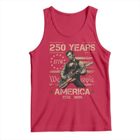 Abraham Lincoln Playing Guitar 250th Anniversary Tank Top 250 Years 1776 2026 4th July USA Flag We The People