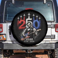 Vintage Abraham Lincoln Abe Lincoln Playing Guitar 250 Years Spare Tire Cover 1776 2026 Humor Patriotic