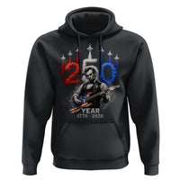 Vintage Abraham Lincoln Abe Lincoln Playing Guitar 250 Years Hoodie 1776 2026 Humor Patriotic