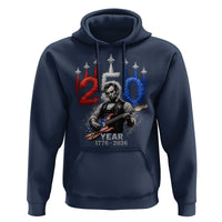 Vintage Abraham Lincoln Abe Lincoln Playing Guitar 250 Years Hoodie 1776 2026 Humor Patriotic