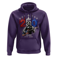 Vintage Abraham Lincoln Abe Lincoln Playing Guitar 250 Years Hoodie 1776 2026 Humor Patriotic