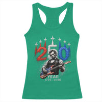 Vintage Abraham Lincoln Abe Lincoln Playing Guitar 250 Years Racerback Tank Top 1776 2026 Humor Patriotic