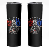 Vintage Abraham Lincoln Abe Lincoln Playing Guitar 250 Years Skinny Tumbler 1776 2026 Humor Patriotic