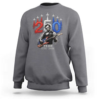 Vintage Abraham Lincoln Abe Lincoln Playing Guitar 250 Years Sweatshirt 1776 2026 Humor Patriotic