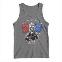 Vintage Abraham Lincoln Abe Lincoln Playing Guitar 250 Years Tank Top 1776 2026 Humor Patriotic