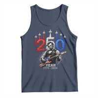 Vintage Abraham Lincoln Abe Lincoln Playing Guitar 250 Years Tank Top 1776 2026 Humor Patriotic