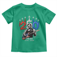 Vintage Abraham Lincoln Abe Lincoln Playing Guitar 250 Years Toddler T Shirt 1776 2026 Humor Patriotic