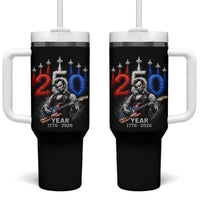 Vintage Abraham Lincoln Abe Lincoln Playing Guitar 250 Years Tumbler With Handle 1776 2026 Humor Patriotic