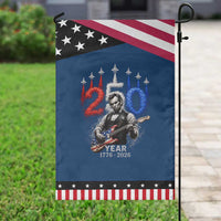 Vintage Abraham Lincoln Abe Lincoln Playing Guitar 250 Years Patriotic Garden Flag 1776 2026 Humor Patriotic