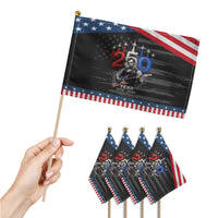 Vintage Abraham Lincoln Abe Lincoln Playing Guitar 250 Years Patriotic Handheld Flag 1776 2026 Humor Patriotic