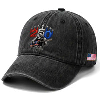 Vintage Abraham Lincoln Abe Lincoln Playing Guitar 250 Years Washed Cotton Baseball Cap 1776 2026 Humor Patriotic
