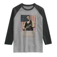 Vintage Abraham Lincoln Abe Lincoln Playing Guitar 250 Years Raglan Shirt 1776 2026 Humor Patriotic USA Flag