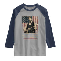 Vintage Abraham Lincoln Abe Lincoln Playing Guitar 250 Years Raglan Shirt 1776 2026 Humor Patriotic USA Flag