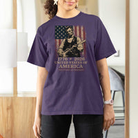 Vintage Abraham Lincoln Abe Lincoln Playing Guitar 250 Years T Shirt For Women 1776 2026 Humor Patriotic USA Flag