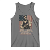 Vintage Abraham Lincoln Abe Lincoln Playing Guitar 250 Years Tank Top 1776 2026 Humor Patriotic USA Flag