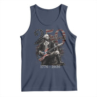 Vintage George Washington Playing Guitar 250 Years Tank Top 1776 2026 Humor Patriotic USA Flag