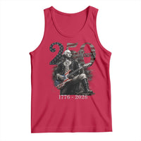 Vintage George Washington Playing Guitar 250 Years Tank Top 1776 2026 Humor Patriotic USA Flag