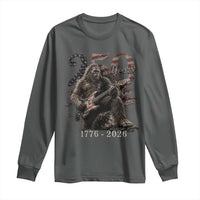 Vintage Bigfoot Playing Guitar 250 Years Long Sleeve Shirt 1776 2026 Bigfoot Patriotic USA Flag Sasquatch