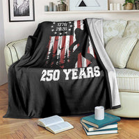 Vintage Bigfoot USA 250th Anniversary Throw Blanket 250 Years Of Freedom US Flag Independence Day 4th July Patriotic