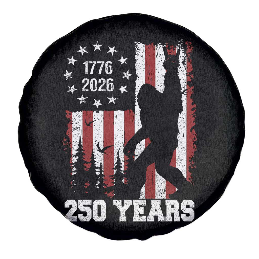 Vintage Bigfoot USA 250th Anniversary Spare Tire Cover 250 Years Of Freedom US Flag Independence Day 4th July Patriotic