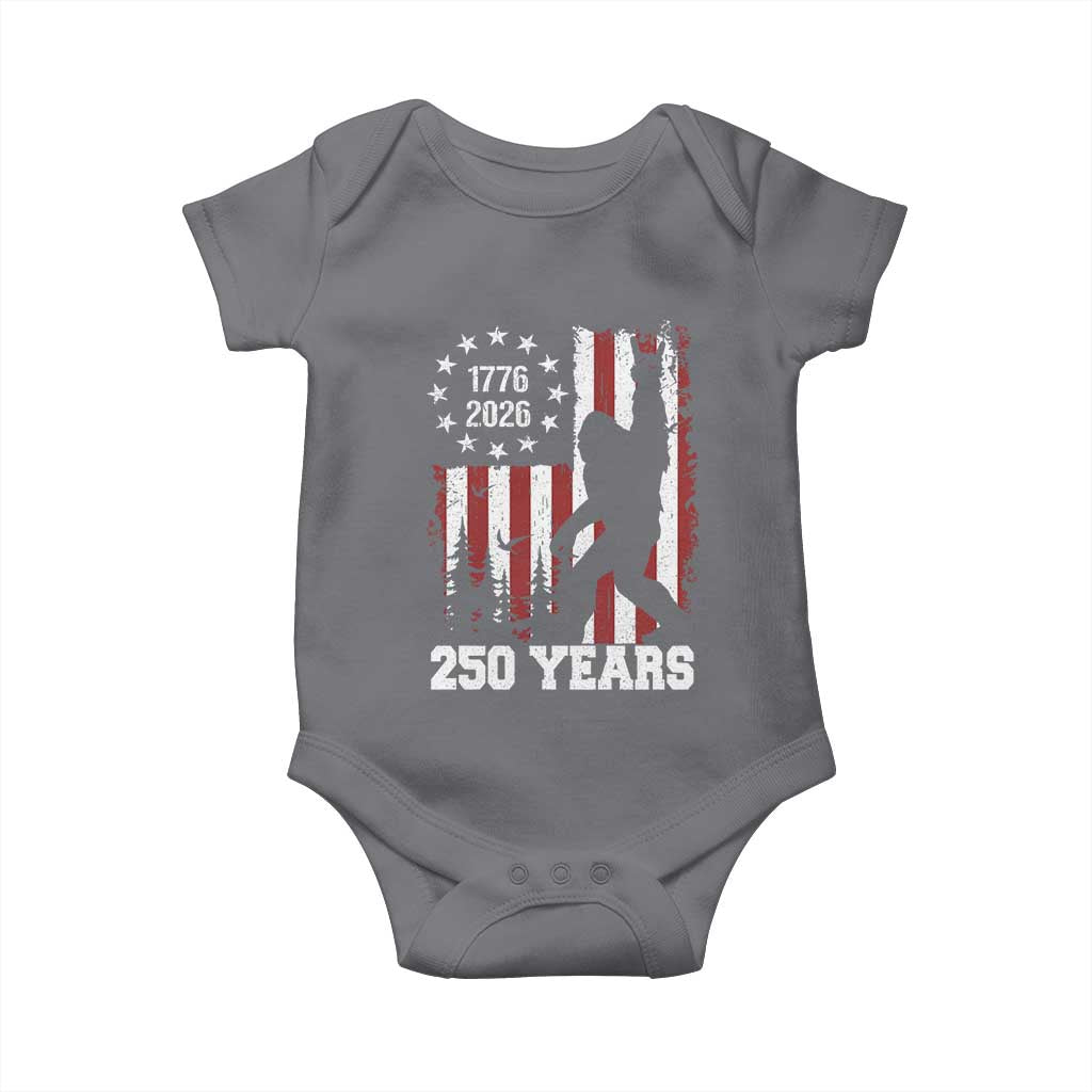 Vintage Bigfoot USA 250th Anniversary Baby Onesie 250 Years Of Freedom US Flag Independence Day 4th July Patriotic