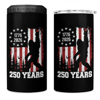 Vintage Bigfoot USA 250th Anniversary 4 in 1 Can Cooler Tumbler 250 Years Of Freedom US Flag Independence Day 4th July Patriotic