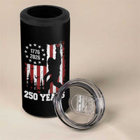 Vintage Bigfoot USA 250th Anniversary 4 in 1 Can Cooler Tumbler 250 Years Of Freedom US Flag Independence Day 4th July Patriotic