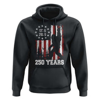 Vintage Bigfoot USA 250th Anniversary Hoodie 250 Years Of Freedom US Flag Independence Day 4th July Patriotic