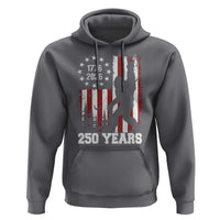 Vintage Bigfoot USA 250th Anniversary Hoodie 250 Years Of Freedom US Flag Independence Day 4th July Patriotic