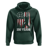 Vintage Bigfoot USA 250th Anniversary Hoodie 250 Years Of Freedom US Flag Independence Day 4th July Patriotic