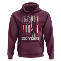 Vintage Bigfoot USA 250th Anniversary Hoodie 250 Years Of Freedom US Flag Independence Day 4th July Patriotic