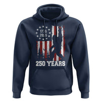 Vintage Bigfoot USA 250th Anniversary Hoodie 250 Years Of Freedom US Flag Independence Day 4th July Patriotic