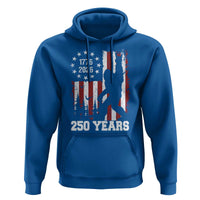 Vintage Bigfoot USA 250th Anniversary Hoodie 250 Years Of Freedom US Flag Independence Day 4th July Patriotic