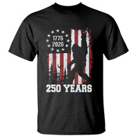 Vintage Bigfoot USA 250th Anniversary T Shirt 250 Years Of Freedom US Flag Independence Day 4th July Patriotic