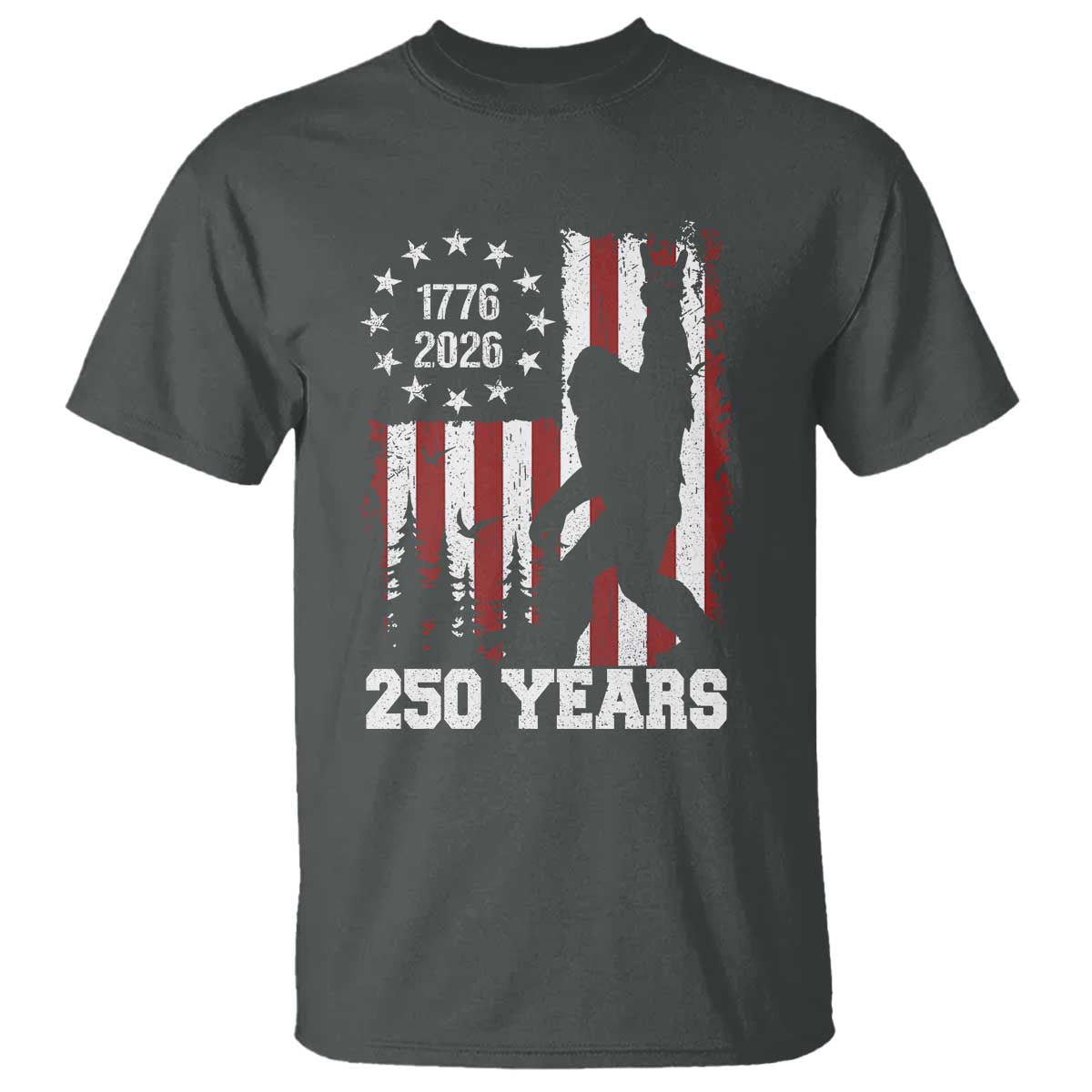 Vintage Bigfoot USA 250th Anniversary T Shirt 250 Years Of Freedom US Flag Independence Day 4th July Patriotic