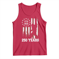 Vintage Bigfoot USA 250th Anniversary Tank Top 250 Years Of Freedom US Flag Independence Day 4th July Patriotic