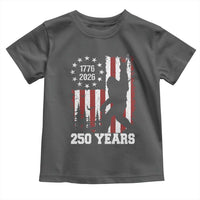 Vintage Bigfoot USA 250th Anniversary Toddler T Shirt 250 Years Of Freedom US Flag Independence Day 4th July Patriotic
