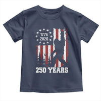 Vintage Bigfoot USA 250th Anniversary Toddler T Shirt 250 Years Of Freedom US Flag Independence Day 4th July Patriotic