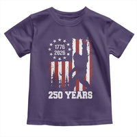 Vintage Bigfoot USA 250th Anniversary Toddler T Shirt 250 Years Of Freedom US Flag Independence Day 4th July Patriotic