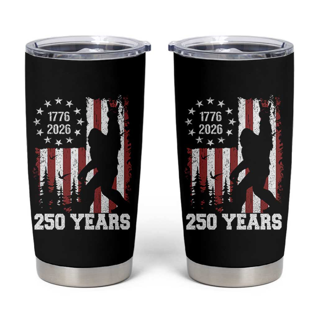 Vintage Bigfoot USA 250th Anniversary Tumbler Cup 250 Years Of Freedom US Flag Independence Day 4th July Patriotic