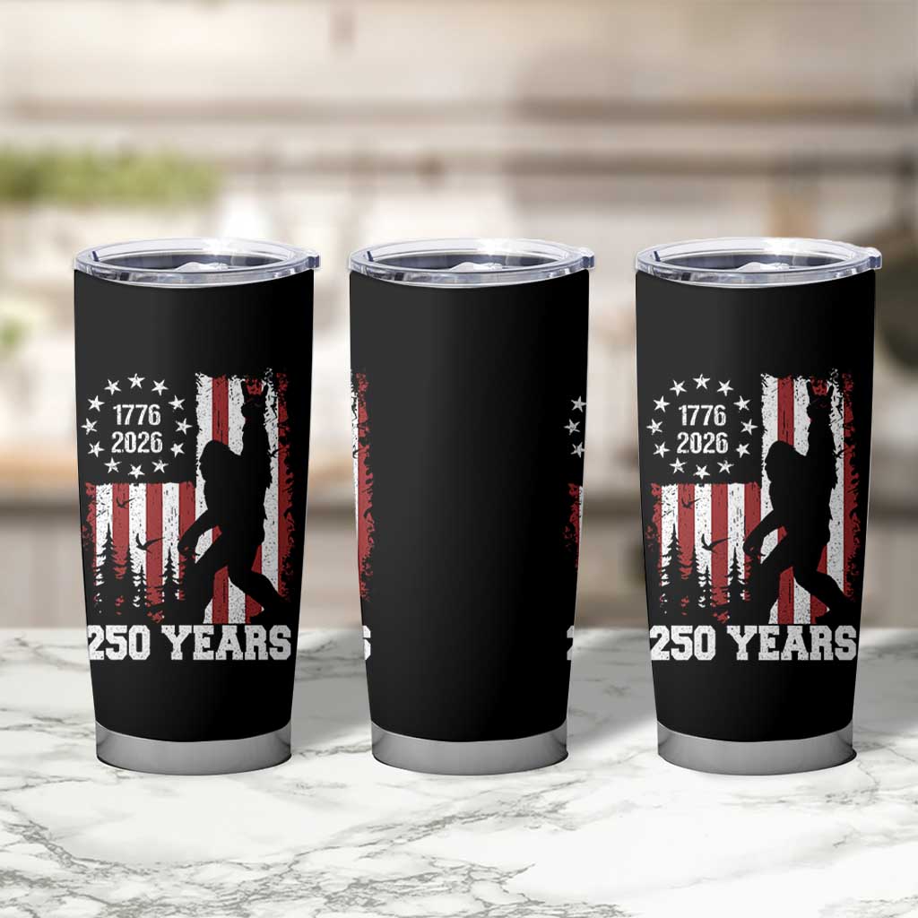 Vintage Bigfoot USA 250th Anniversary Tumbler Cup 250 Years Of Freedom US Flag Independence Day 4th July Patriotic