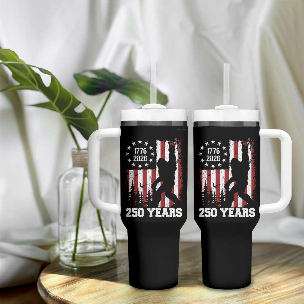 Vintage Bigfoot USA 250th Anniversary Tumbler With Handle 250 Years Of Freedom US Flag Independence Day 4th July Patriotic