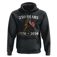 Bigfoot USA 250th Anniversary Hoodie Sasquatch 250 Years Vintage American Flag Patriotic 4th of July