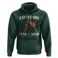 Bigfoot USA 250th Anniversary Hoodie Sasquatch 250 Years Vintage American Flag Patriotic 4th of July