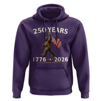 Bigfoot USA 250th Anniversary Hoodie Sasquatch 250 Years Vintage American Flag Patriotic 4th of July