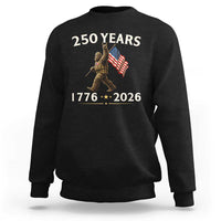 Bigfoot USA 250th Anniversary Sweatshirt Sasquatch 250 Years Vintage American Flag Patriotic 4th of July