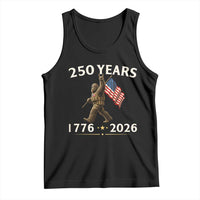Bigfoot USA 250th Anniversary Tank Top Sasquatch 250 Years Vintage American Flag Patriotic 4th of July