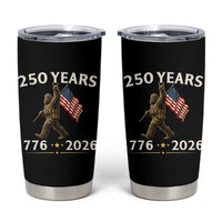 Bigfoot USA 250th Anniversary Tumbler Cup Sasquatch 250 Years Vintage American Flag Patriotic 4th of July