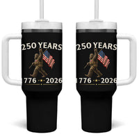 Bigfoot USA 250th Anniversary Tumbler With Handle Sasquatch 250 Years Vintage American Flag Patriotic 4th of July